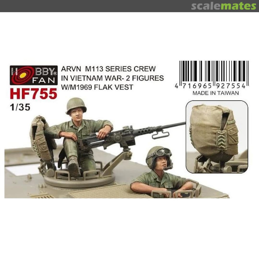 Boxart ARVN M113 series crew (Vietnam War) - 2 Figures w/ M1969 Flak vest HF-755 Hobby Fan