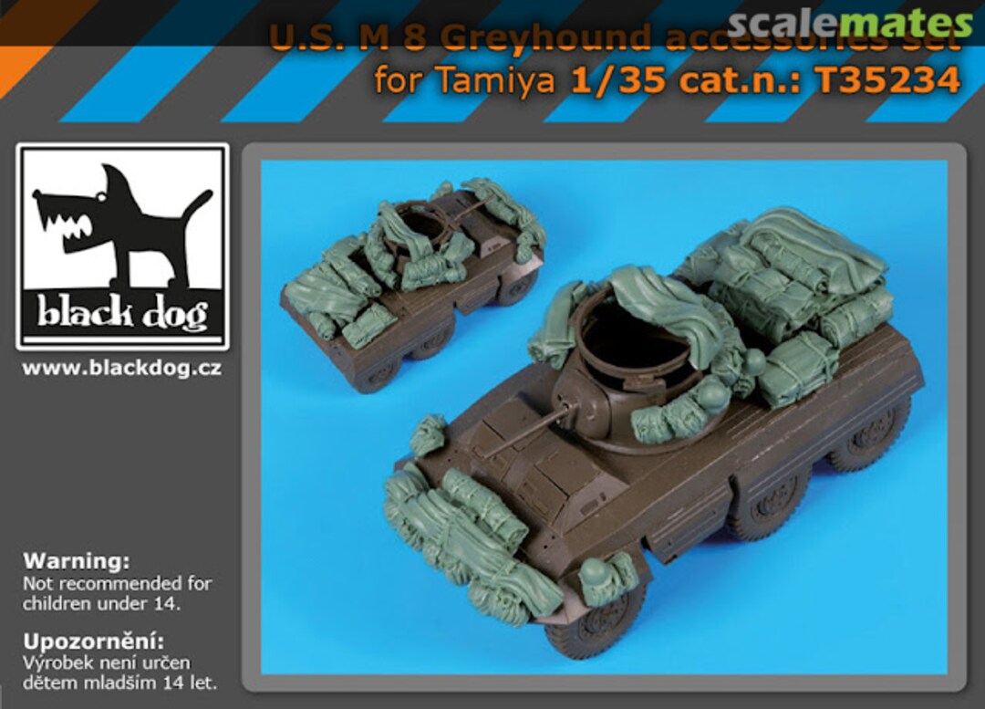 Boxart M8 Greyhound accessories set T35234 Black Dog