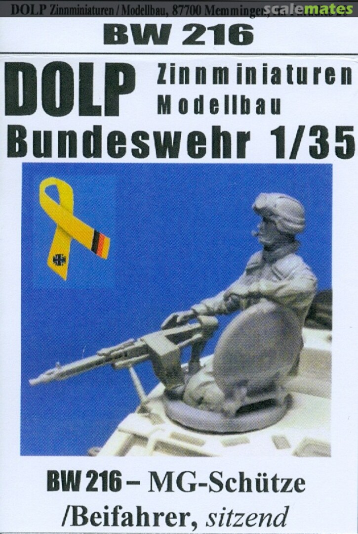 Boxart MG-Schütze/Beifahrer, sitzend BW216 DOLP-Modellbau