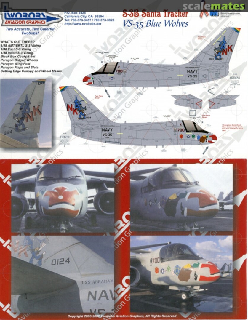 Boxart S-3B Santa Tracker 48-044 TwoBobs Aviation Graphics