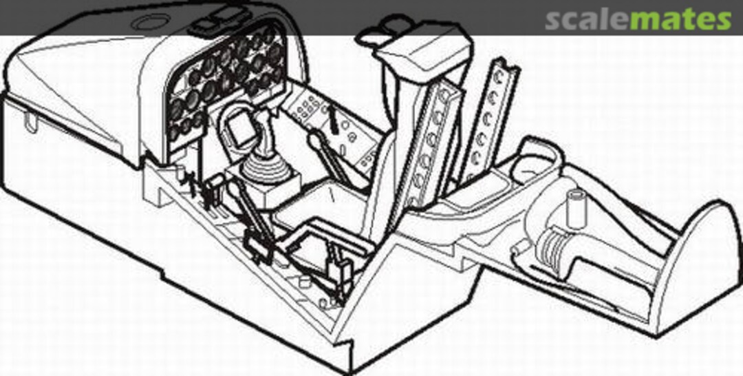 Boxart F4D-1 "Skyray" interior set 4040 CMK