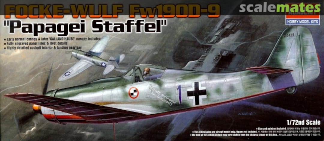 Boxart Focke-Wulf Fw190D-9 "Papagei Staffel" 12439 Academy