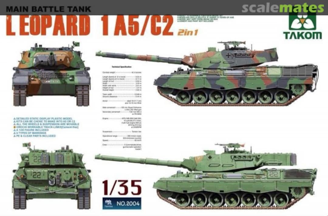 Boxart Leopard 1 A5/C2 2004 Takom