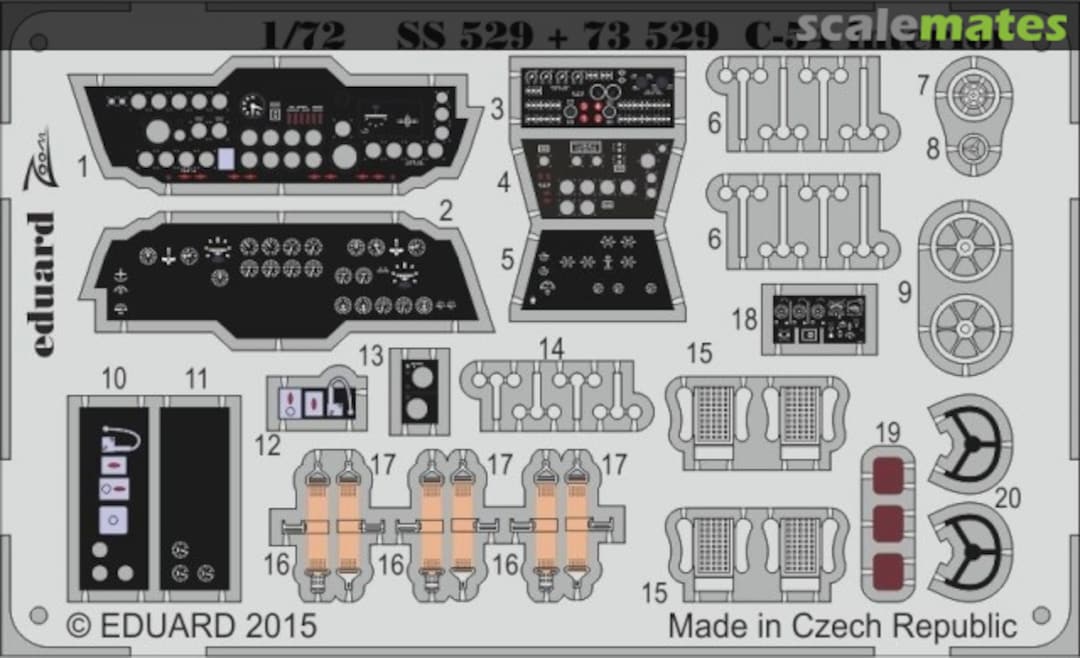 Boxart C-54 interior ZOOM set SS529 Eduard