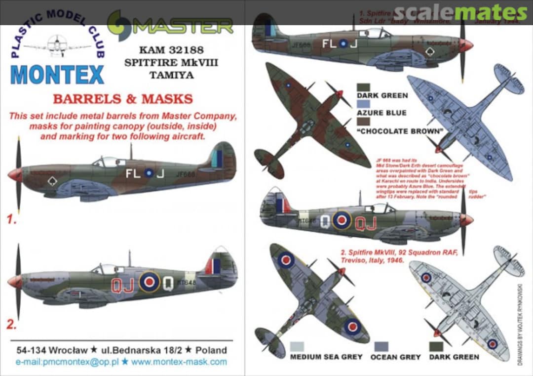 Boxart Spitfire Mk VIII KAM32188 Montex