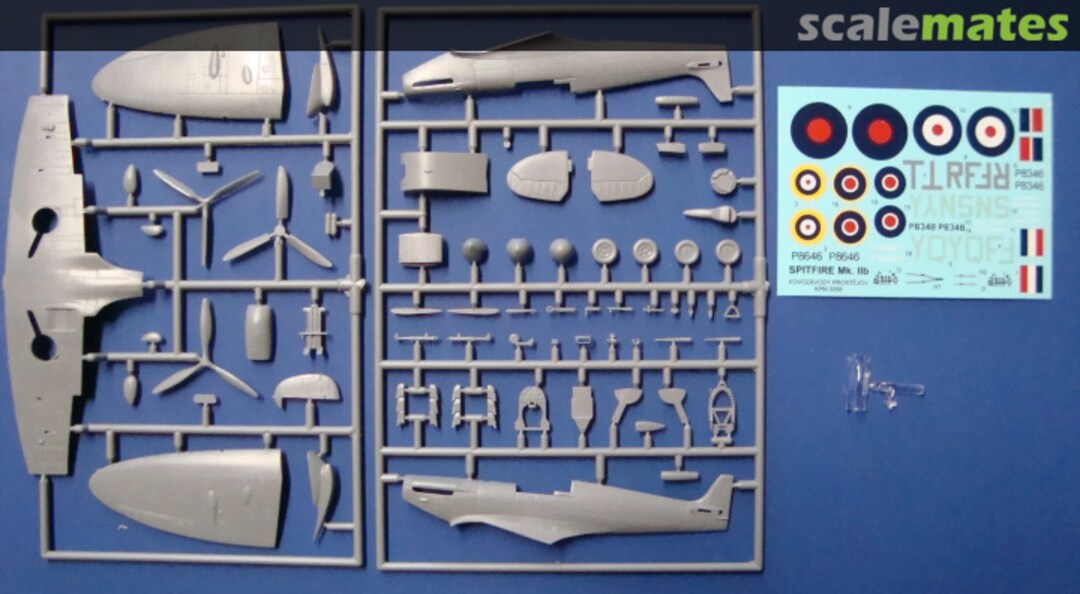 Contents Supermarine Spitfire Mk.IIB KPM0056 Kovozávody Prostějov