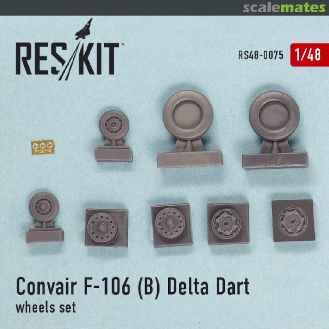 Boxart F-106B Delta Dart - wheels set RS48-0075 ResKit