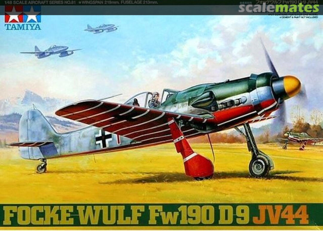 Boxart Focke-Wulf Fw190 D-9 JV44 61081 Tamiya