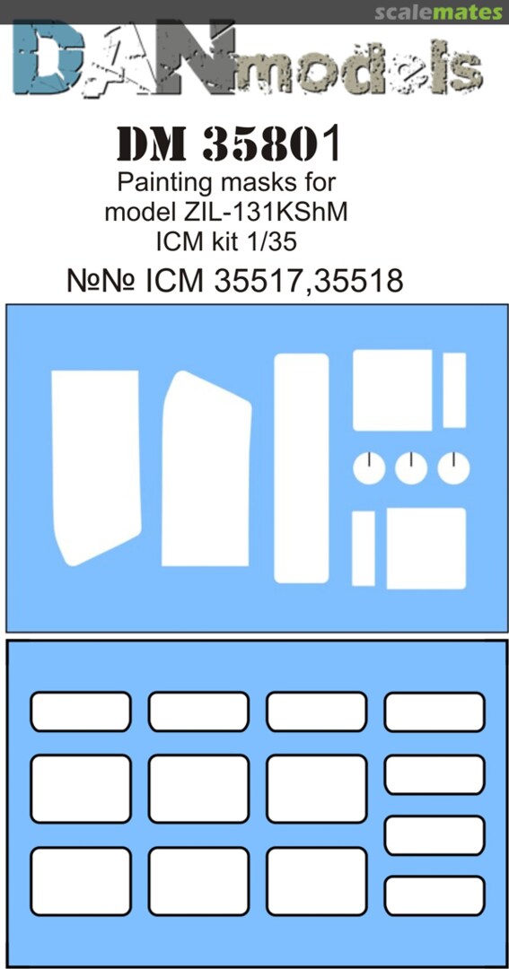 Boxart Painting masks for ZIL-131 KShM (ICM 35517, 35518) DM35801 DANmodels