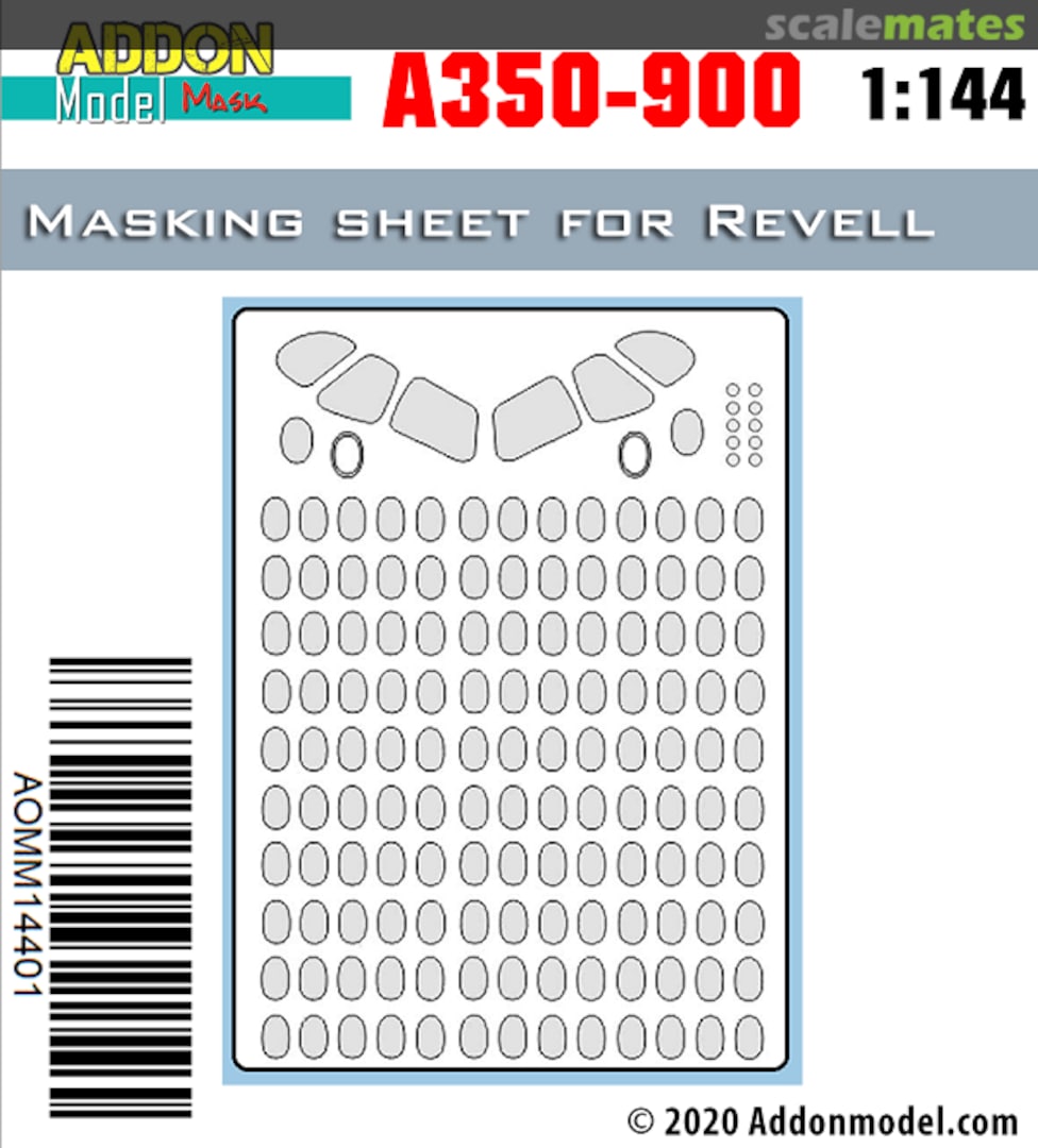 Boxart A350-900 mask 1:144 AOMM14401 AddON model