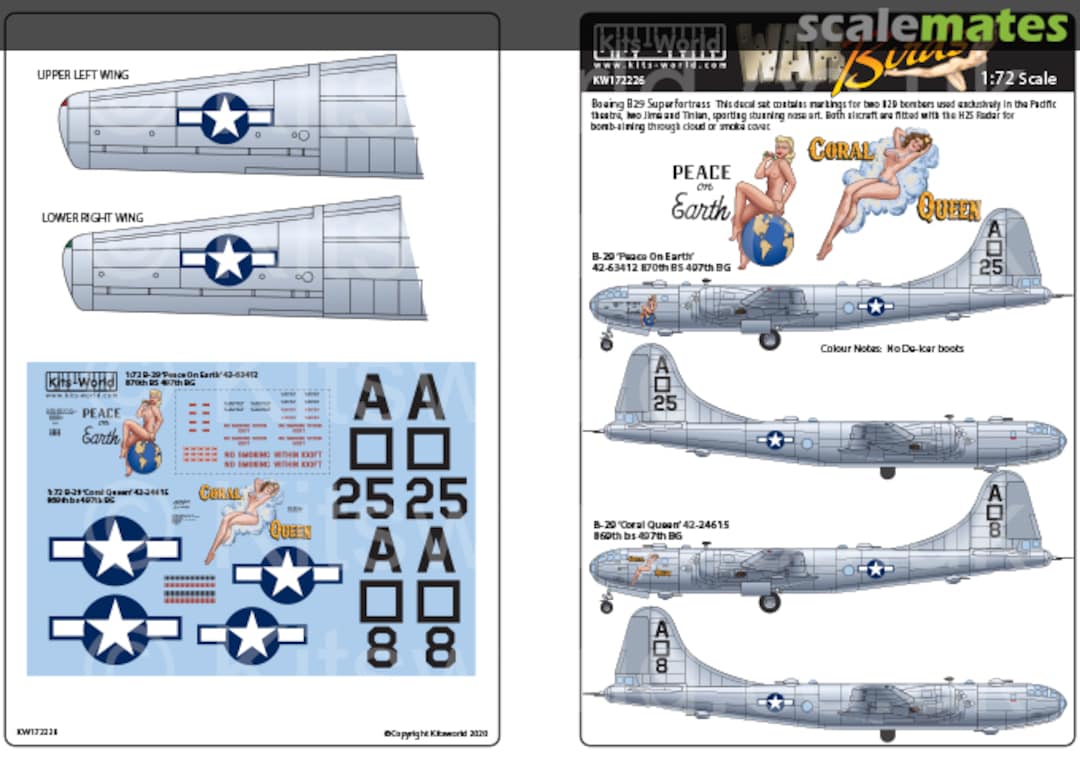 Boxart Boeing B-29 Superfortress KW172226 Kits-World