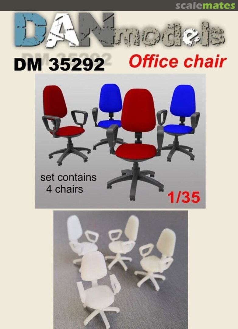 Boxart Office Chairs (4 pcs) DM35292 DANmodels