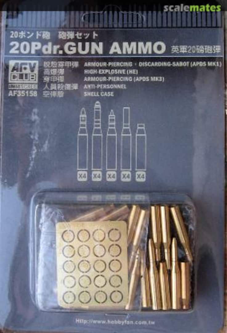 Boxart 20 Pdr. Gun Ammo AF35158 AFV Club