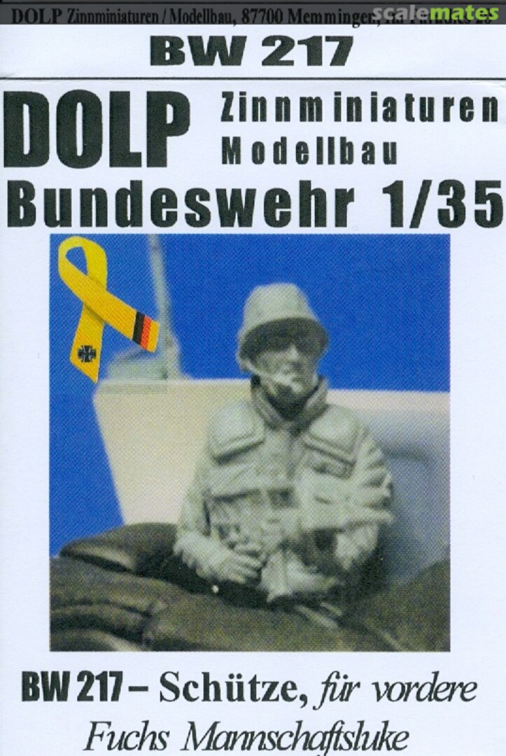 Boxart Schütze, für vordere Fuchs Mannschaftsluke BW217 DOLP-Modellbau