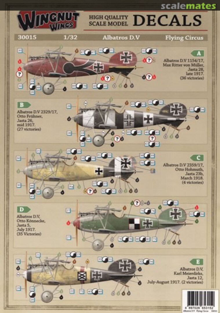 Boxart Albatros D.V Flying Circus 30015 Wingnut Wings