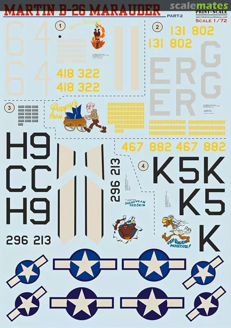 Boxart Martin B-26 Marauder 72-476 Print Scale