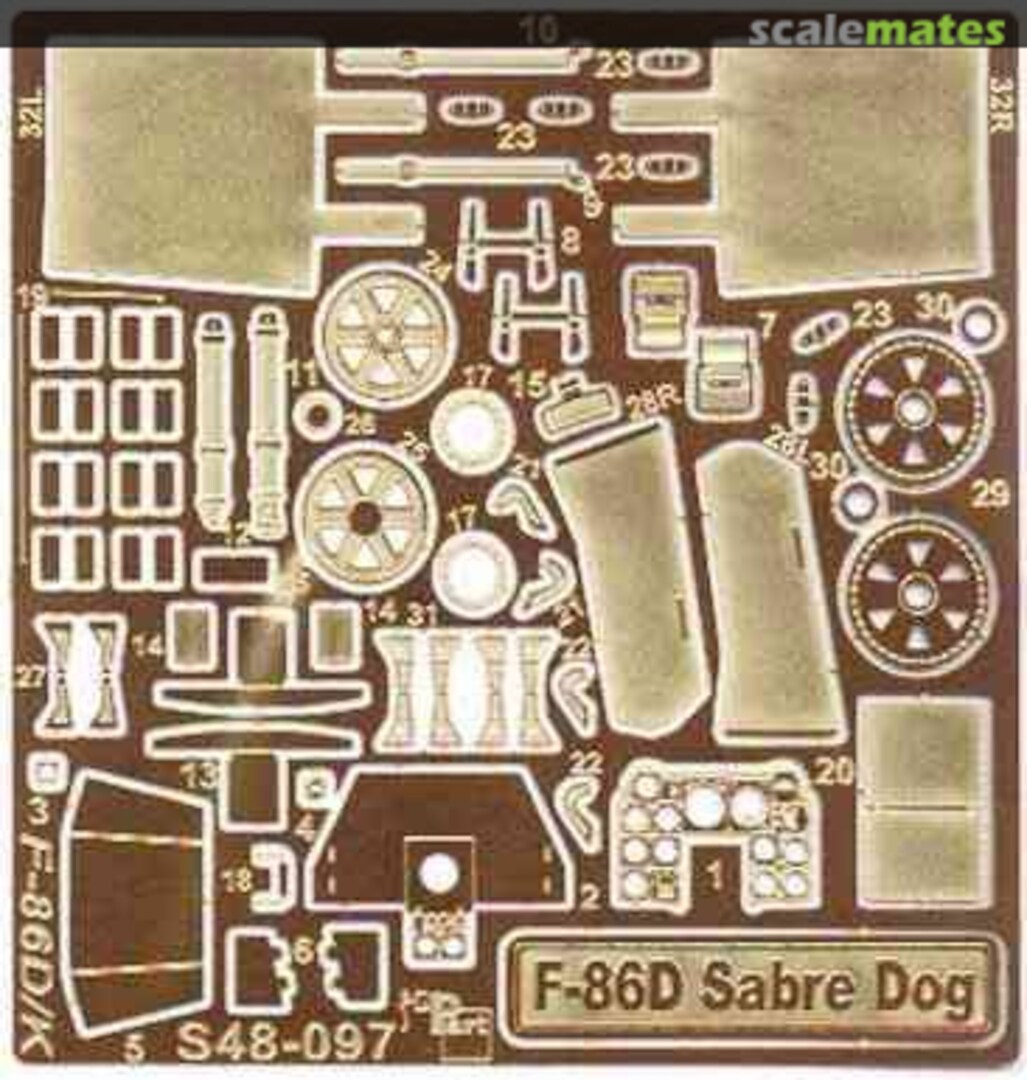 Boxart F-86D Sabre Dog S48-097 Part