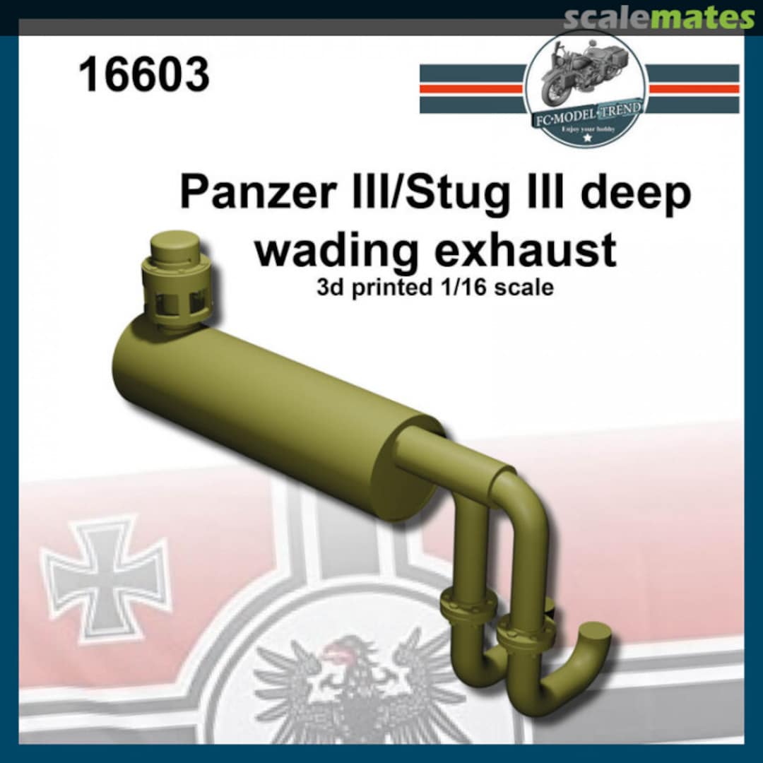 Boxart Panzer III/Stug III deep wading exhaust 16603 FC Model Trend