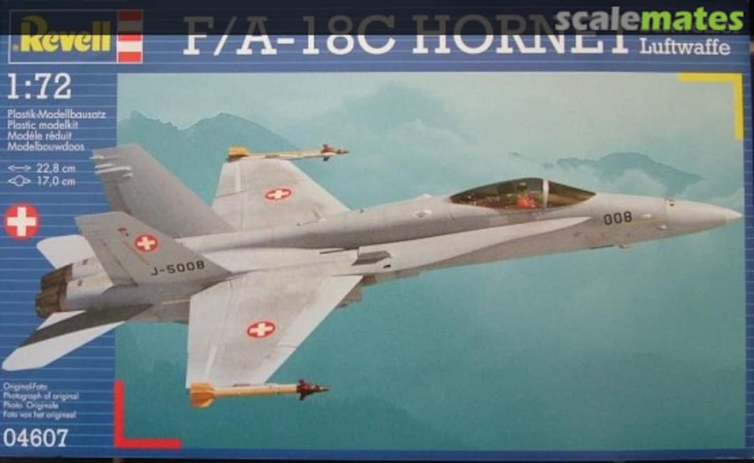 Boxart F/A-18C Hornet Schweizer Luftwaffe 04607 Revell