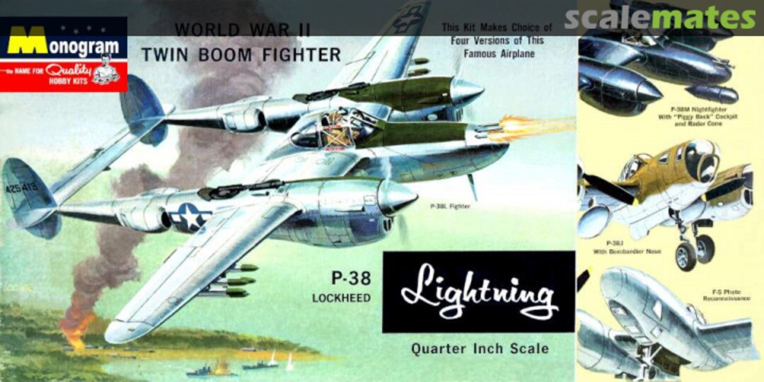 Boxart P-38 Lockheed Lightning PA97-200 Monogram