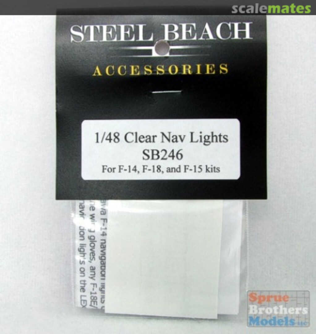 Boxart Clear Nav Lights (to be painted) for F-14 F-15 F-18 49046 Steel Beach