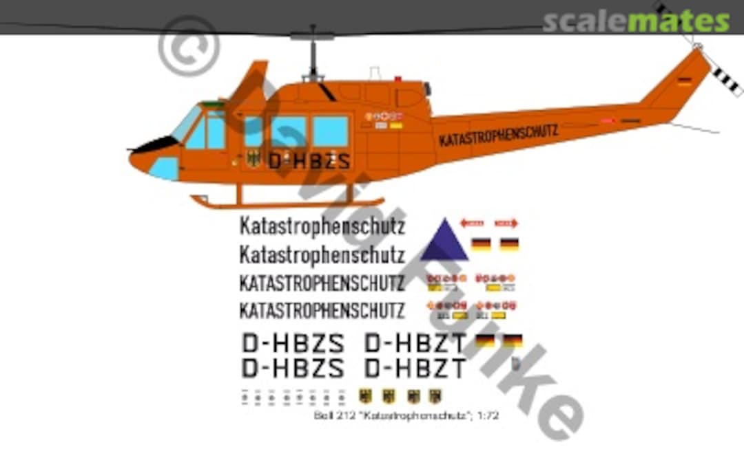 Boxart Bell 212 "Katastrophenschutz" DF10472 DF HeloStuff