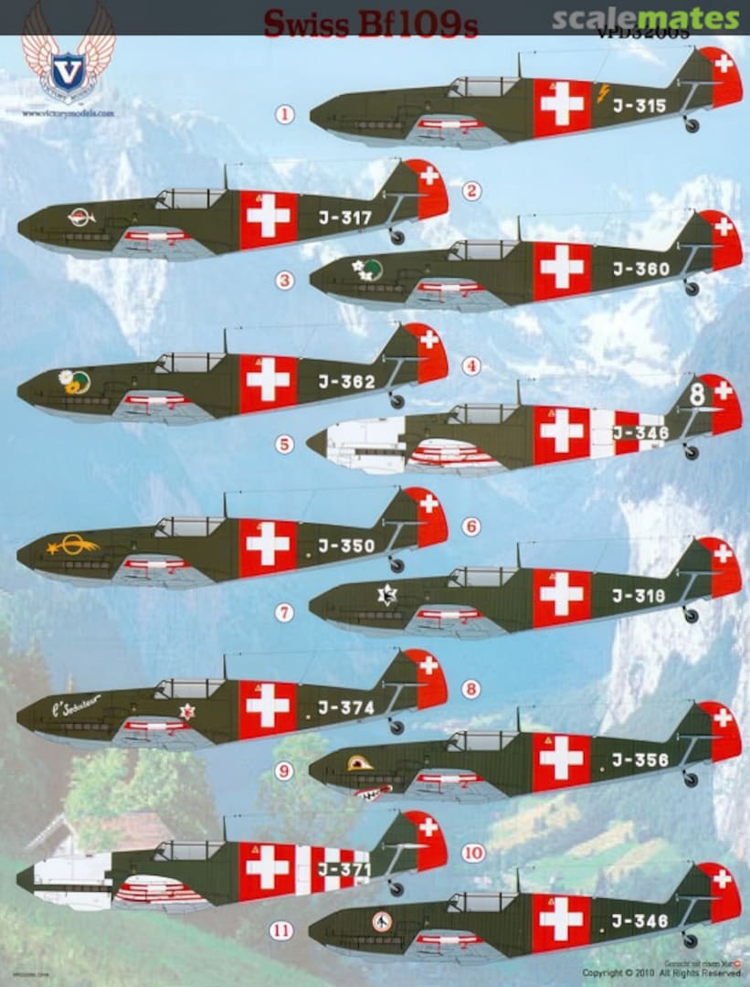 Boxart Swiss Bf 109s VPD32005 Victory Productions