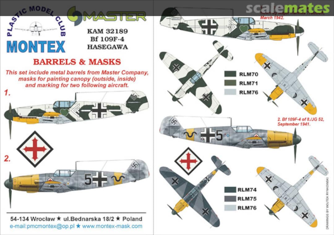 Boxart Bf 109F-4 KAM32189 Montex