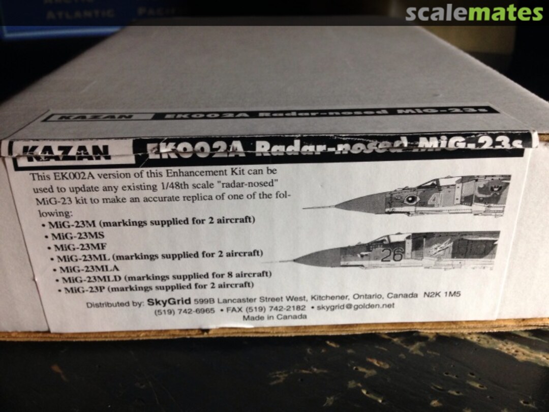 Boxart Radar-nosed MiG-23s EK002A Kazan