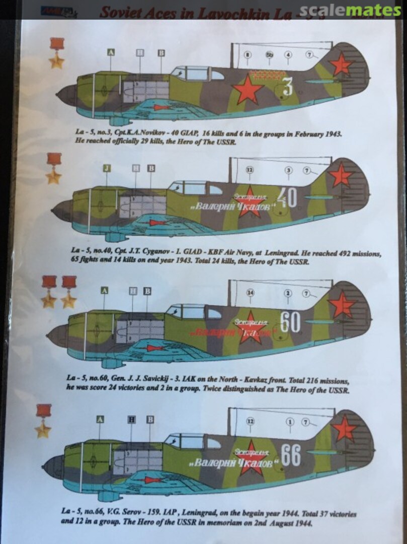 Boxart Soviet Aces in Lavochkin La-5s AMLD48014 AML