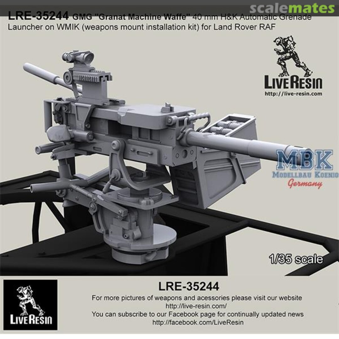 Boxart GMG 'Granat Machine Waffe' 40 mm H&K LRE-35244 Live Resin