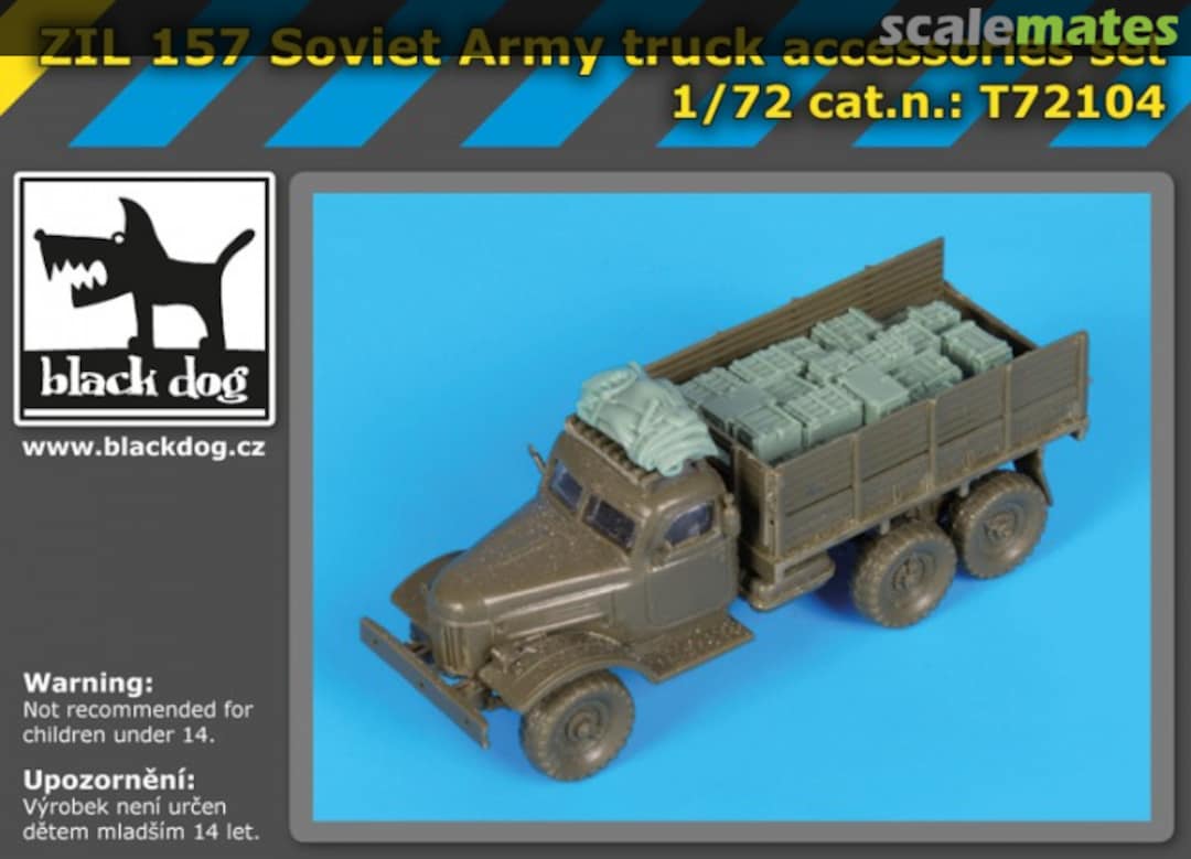 Boxart Zil 157 Soviet army truck accessories set - Trumpeter - T72104 Black Dog