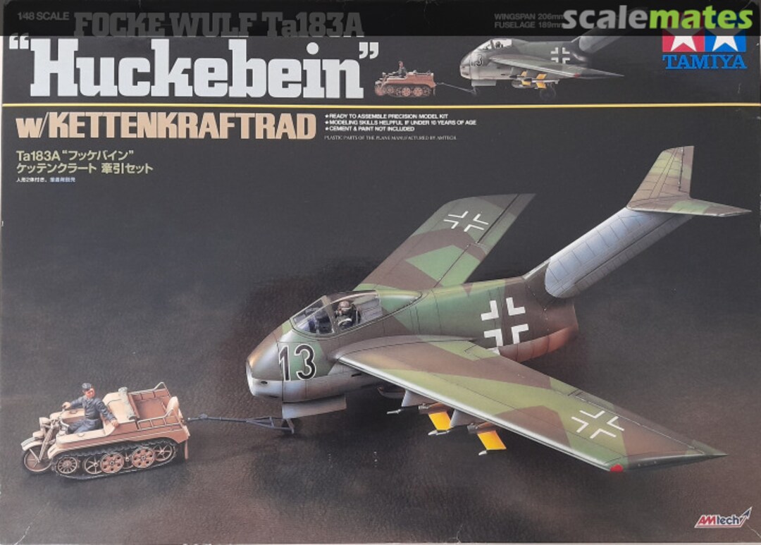 Boxart Focke-Wulf Ta 183A Huckebein 89586 Tamiya