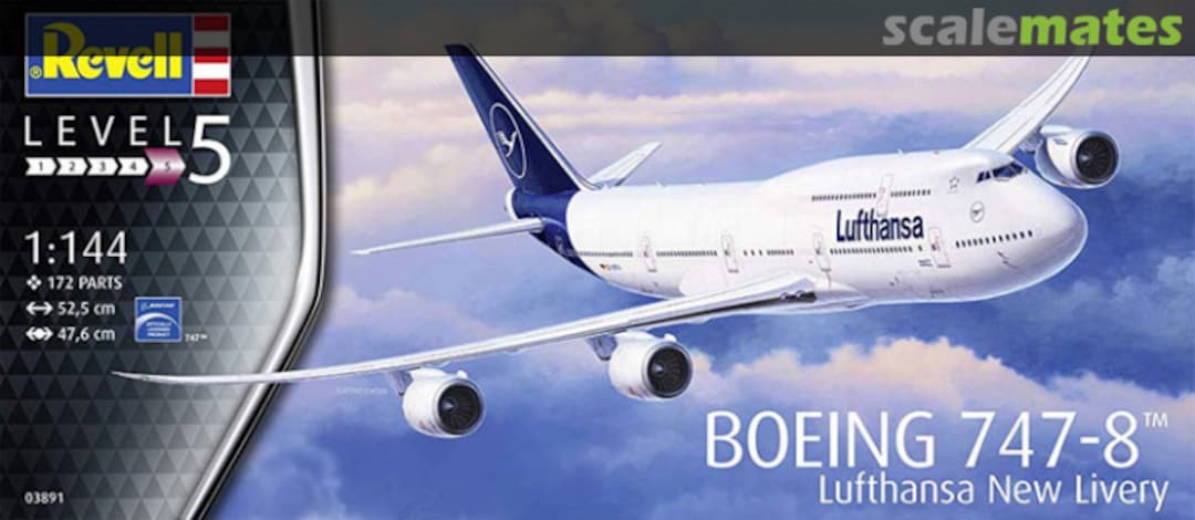 Boxart Boeing 747-8I 'Lufthansa' 03891 Revell