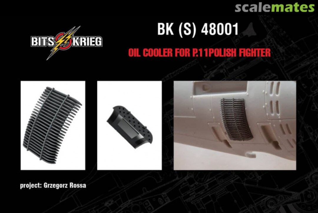 Boxart Oil Cooler for P.11 Polish Fighter BK(S)48001 BitsKrieg