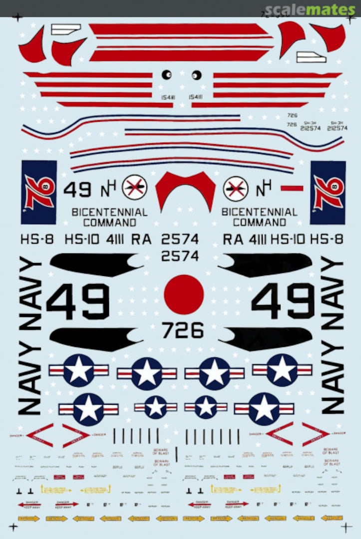 Boxart Sikorsky SEAKING Helicopters SH-3H  72-0390 Microscale