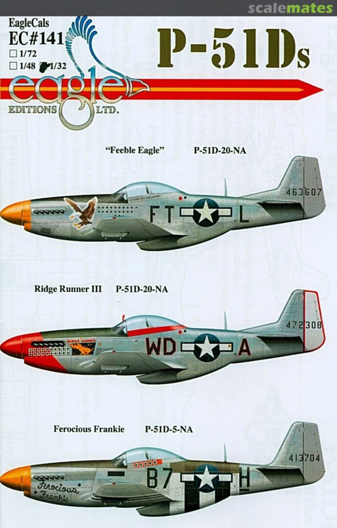 Boxart P-51Ds EagleCals EC32-141 Eagle Editions