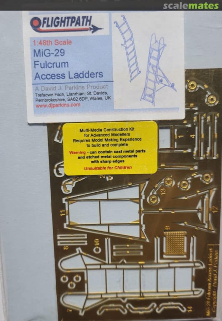 Boxart Mig-29 Fulcrum Access Ladder FP-48-118 Flightpath