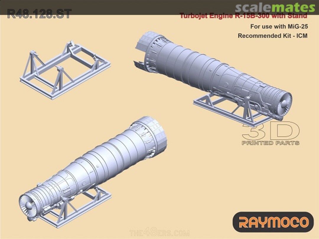 Boxart Turbo jet engine R-15B-300 with stand R48.128.ST Raymoco