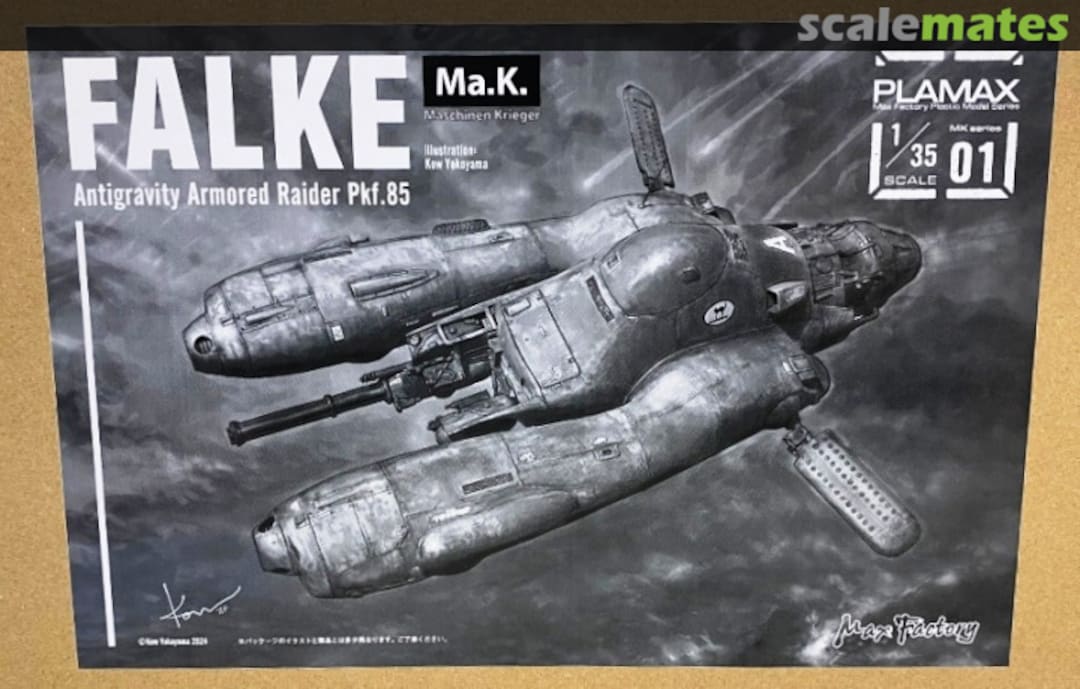 Boxart Falke Antigravity Armoured Raider Pkf.85 mk-01 ps Max Factory