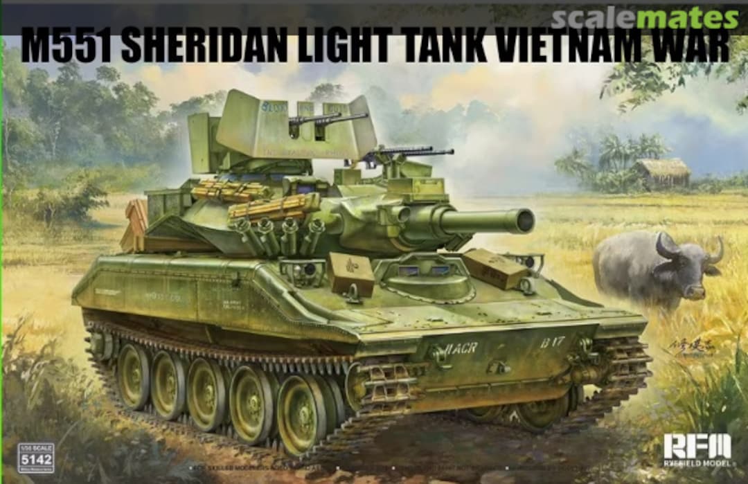 Boxart M551 Light Tank Sheridan RM-5142 Rye Field Model