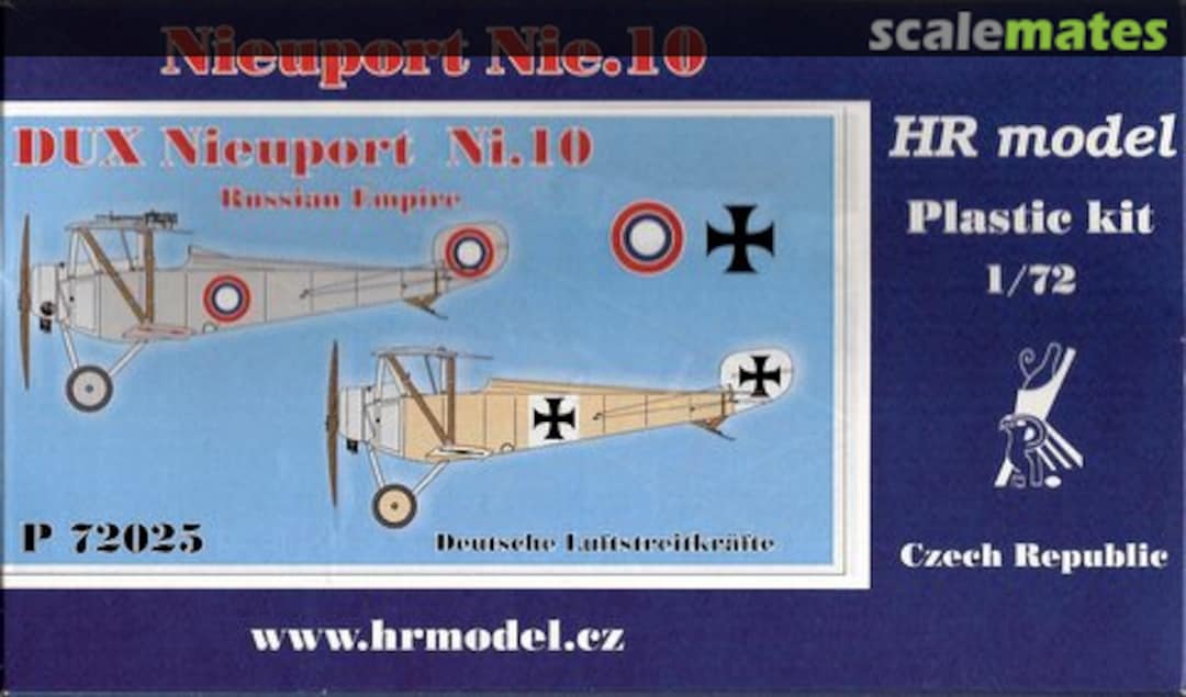 Boxart Nieuport Nie.10 P72025 HR Model