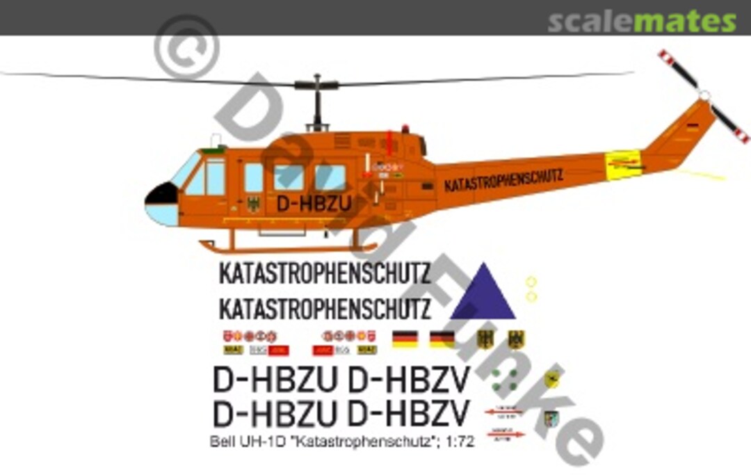 Boxart Bell UH-1D "Katastrophenschutz" DF10372 DF HeloStuff