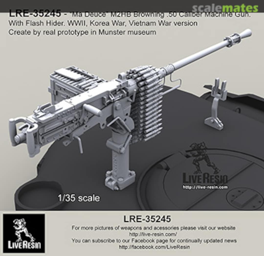 Boxart M2HB Browning .50 Caliber Tank Version LRE-35245 Live Resin