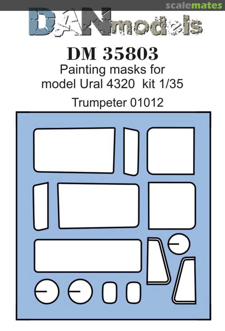 Boxart Painting masks for Ural 4320 (Trumpeter 01012) DM35803 DANmodels