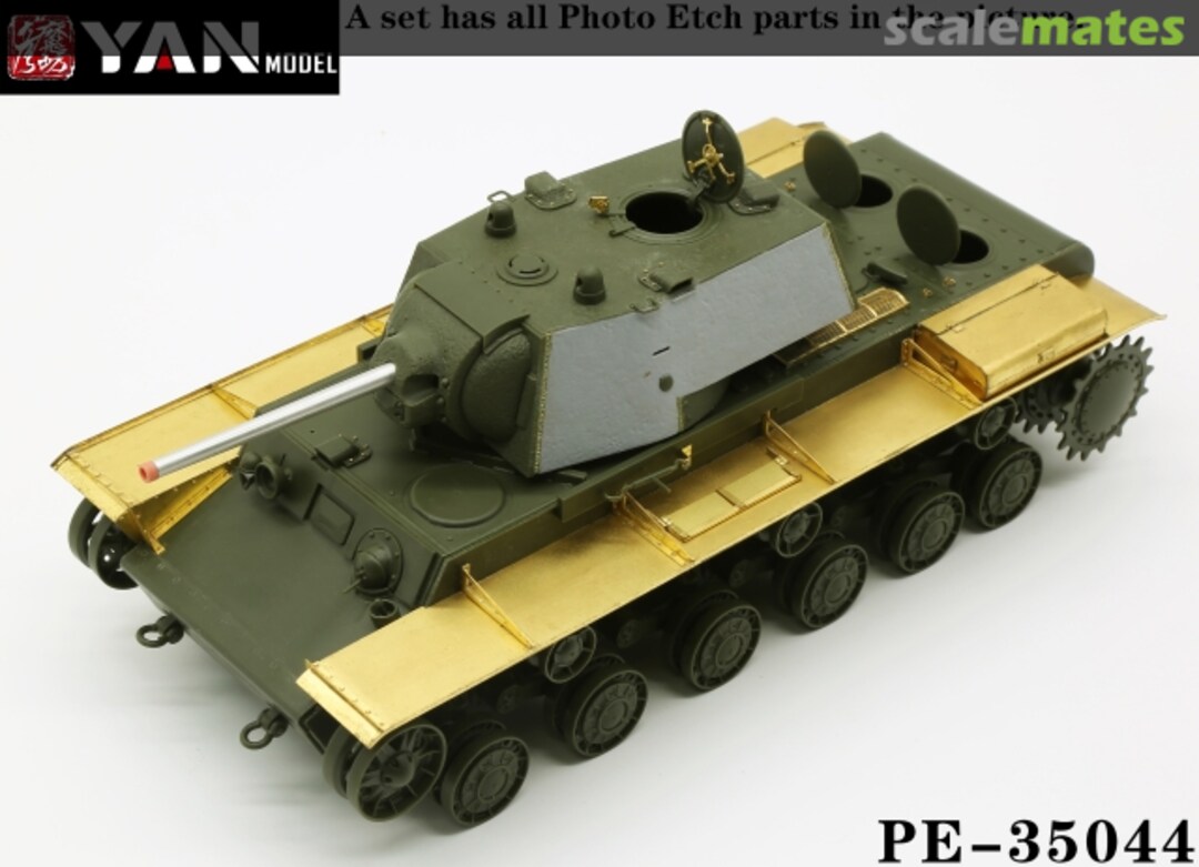 Boxart WWII Soviet Union KV-1 Heavy Tank Early Type PE set PE-35044 Yan Model