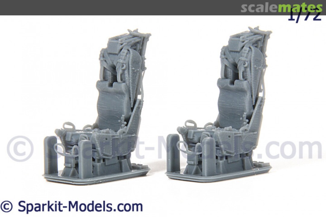 Boxart Late Mk.H5 Ejection Seat US Navy (2Pcs) for the F-4B/RF-4B Phantom II 72S0013 Sparkit Models