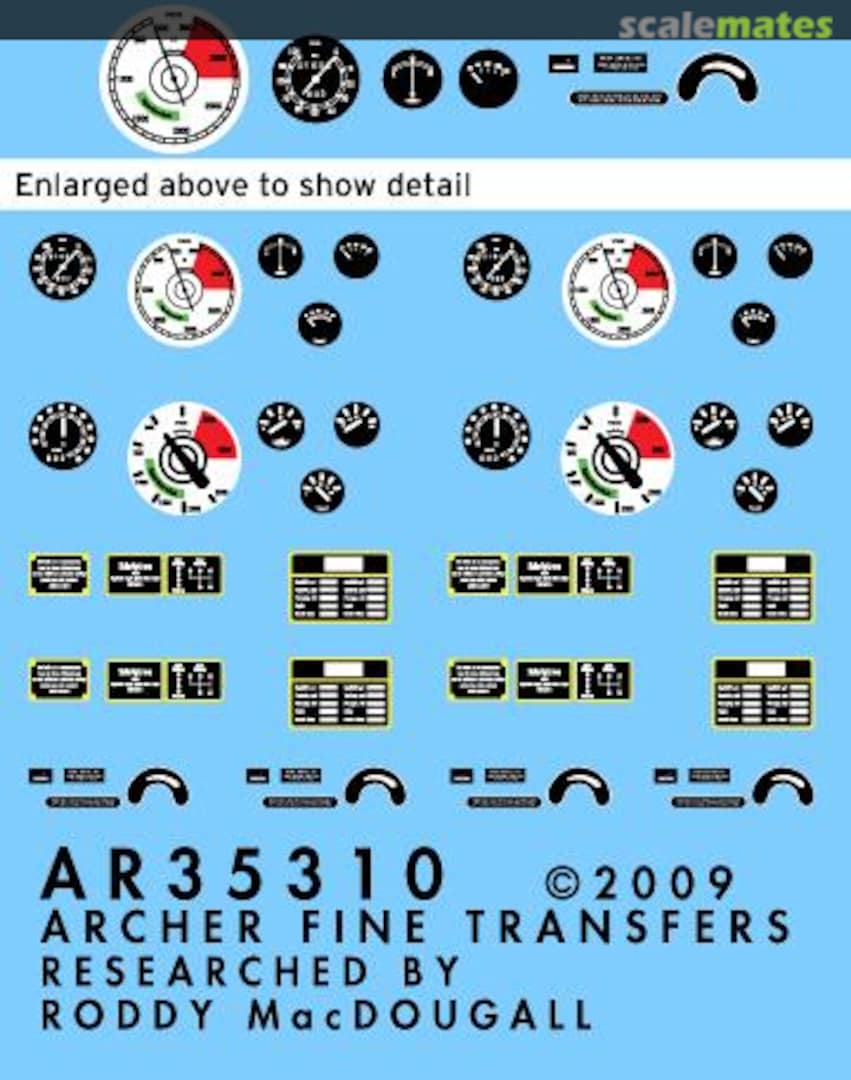 Boxart Sd.Kfz. 251/1 instruments and placards AR35310 Archer