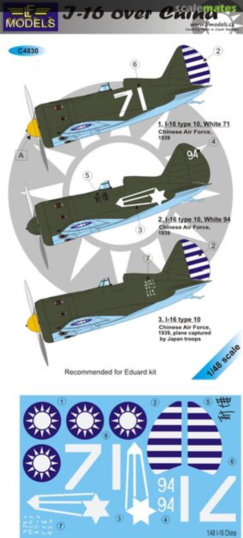 Boxart Polikarpov I-16 China C4830 LF Models