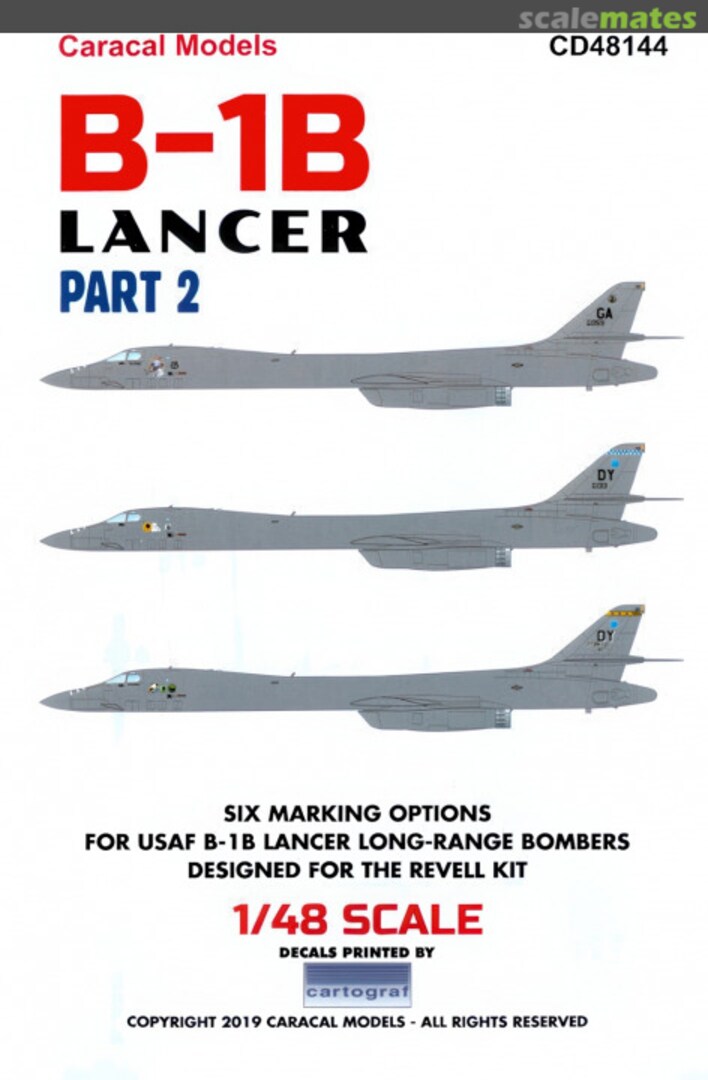 Boxart B-1B Lancer Part 2 CD48144 Caracal Models